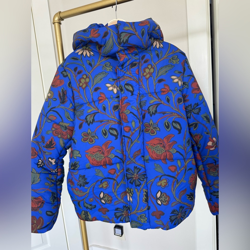 RHODE Dolly Printed Puffer Coat- Blue